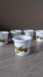 Zes eierdopjes Marjolein Bastin Libelle fruitdecor, z.g.a.n., Huis en Inrichting, Keuken | Servies, Overige typen, Ophalen of Verzenden