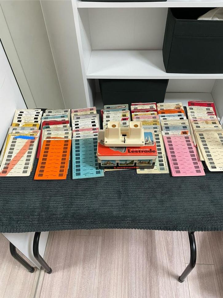 Lestrade met 70 oude kaarten, Verzamelen, Speelgoed, Gebruikt, Ophalen of Verzenden