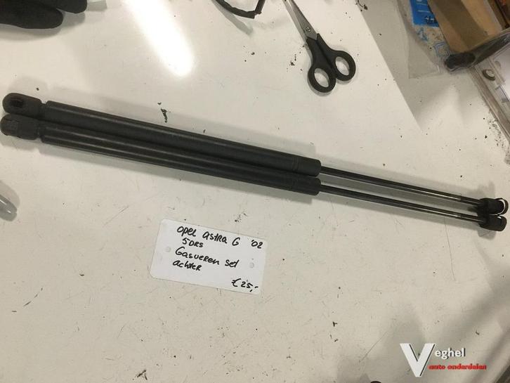 Opel Astra G 5 drs 2002 Gasveren set achterklep, Auto-onderdelen, Carrosserie en Plaatwerk, Gebruikt, Ophalen of Verzenden