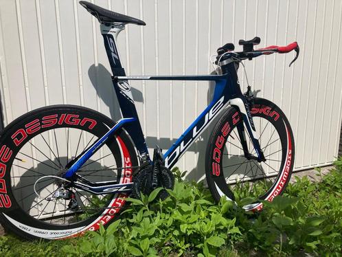 Blue Triad superlight Triathlon/tijdrit fiets, Fietsen en Brommers, Fietsen | Racefietsen, Gebruikt, Heren, Overige merken, 15 tot 20 versnellingen