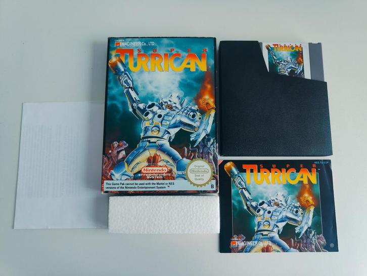 Super Turrican Compleet PAL B Nintendo NES, Spelcomputers en Games, Games | Nintendo Super NES, Zo goed als nieuw, Avontuur en Actie