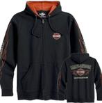 Harley Hoodie, Sweater, zwart/oranje, B&S Flames, 9061, nw., Motoren, Nieuw met kaartje, Heren, Overige typen