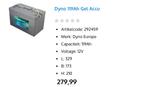 2 x Dyno 119Ah Gel Accu - Nieuw!, Ophalen, Nieuw, Universele onderdelen