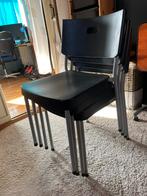 Stapel stoelen, Huis en Inrichting, Stoelen, Ophalen, Gebruikt, Zwart, Vier