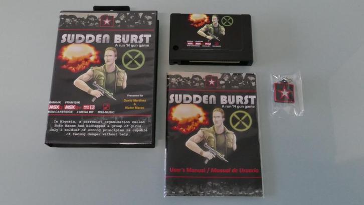 MSX2 Cartridge SUDDEN BURST compleet CIB, Computers en Software, Vintage Computers, Ophalen of Verzenden