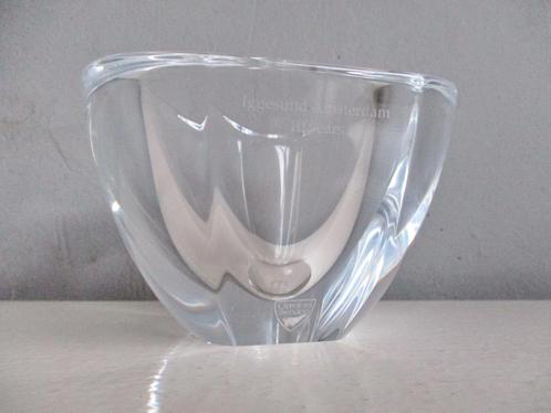 Helder glas kristal schaal vaas Iggersund Amsterdam Orrefors, Antiek en Kunst, Antiek | Glas en Kristal, Ophalen of Verzenden