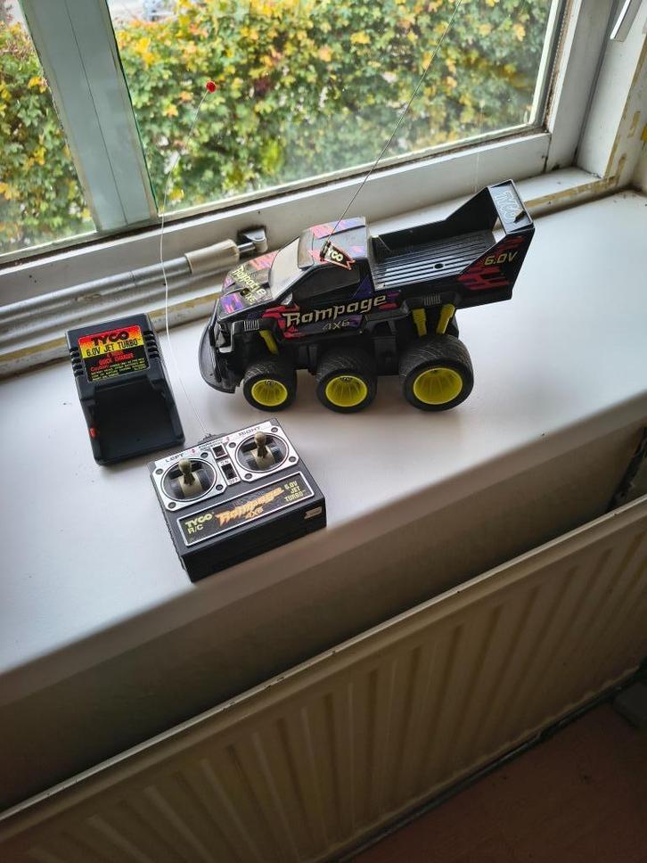 Tyco R/C Rampage 6.0V Jet Turbo 4x6 – vintage jaren ’90, Verzamelen, Speelgoed, Gebruikt, Ophalen