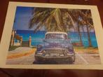 Puzzel auto op Cuba 1000 stukjes, Gebruikt, Ophalen of Verzenden, 500 t/m 1500 stukjes, Legpuzzel