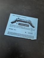 oud Metallica Queensryche concert ticket kaartje 1988, Ophalen of Verzenden, Gebruikt, Foto of Kaart