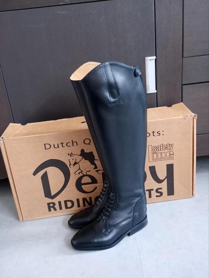 Nieuw Derby leren paardrijlaarzen maat 40, Dieren en Toebehoren, Paarden en Pony's | Overige Paardenspullen, Nieuw, Dressuur, Ophalen of Verzenden