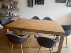 Robuuste eikenhouten eettafel 110 x 180 cm, Huis en Inrichting, Tafels | Eettafels, 100 tot 150 cm, Eikenhout, Ophalen of Verzenden