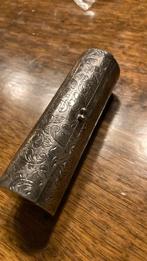 “Zilveren” sigarettenhouder verzilverd, Antiek en Kunst, Antiek | Goud en Zilver, Ophalen of Verzenden