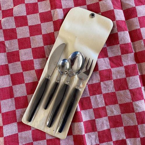 Vintage bestek, camping bestek, Caravans en Kamperen, Kampeeraccessoires, Gebruikt, Ophalen of Verzenden