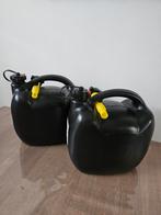 2x Brandstof 5 liter jerrycan zwart, Ophalen of Verzenden, Gebruikt, Universele onderdelen
