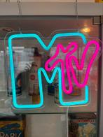 Vintage MTV Neon reclame Sign, Ophalen of Verzenden, Gebruikt, Lichtbak of (neon) lamp