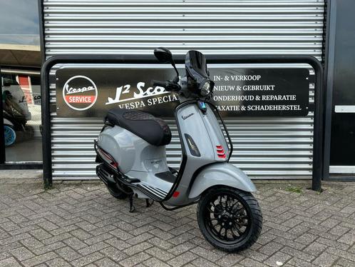 Vespa Sprint Nardo Grey Brom 2020 6464 km Full Option, Fietsen en Brommers, Scooters | Vespa, Gebruikt, Overige modellen, Maximaal 45 km/u