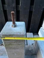 Betonpoer M24 met Stelplaat 18x18x50, Ophalen, Gebruikt, Overige materialen