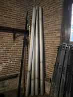 RVS palen 2,74 lang, 4 stuks, Ophalen, Afvoer, Zo goed als nieuw, Rvs