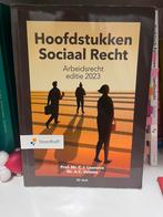 Hoofdstukken Sociaal Recht editie 2023 32e druk, Verzenden, Zo goed als nieuw