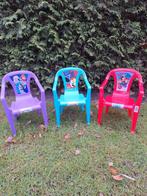 Leuke kinderstoeltjes met print, Tuin en Terras, Ophalen of Verzenden, Gebruikt, Plastic
