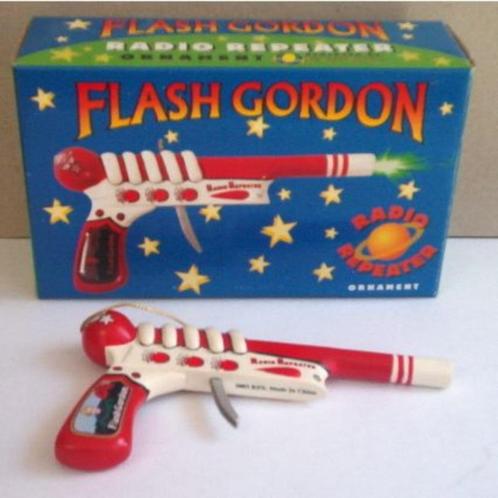 Flash Gordon geweer (radio repeater) nieuw in doos + DVD, Verzamelen, Stripfiguren, Nieuw, Overige typen, Overige figuren, Ophalen of Verzenden