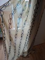Vintage ikea vitrage met leuk patroon 2 stuks, Huis en Inrichting, Ophalen of Verzenden, Zo goed als nieuw, Beige, Minder dan 100 cm