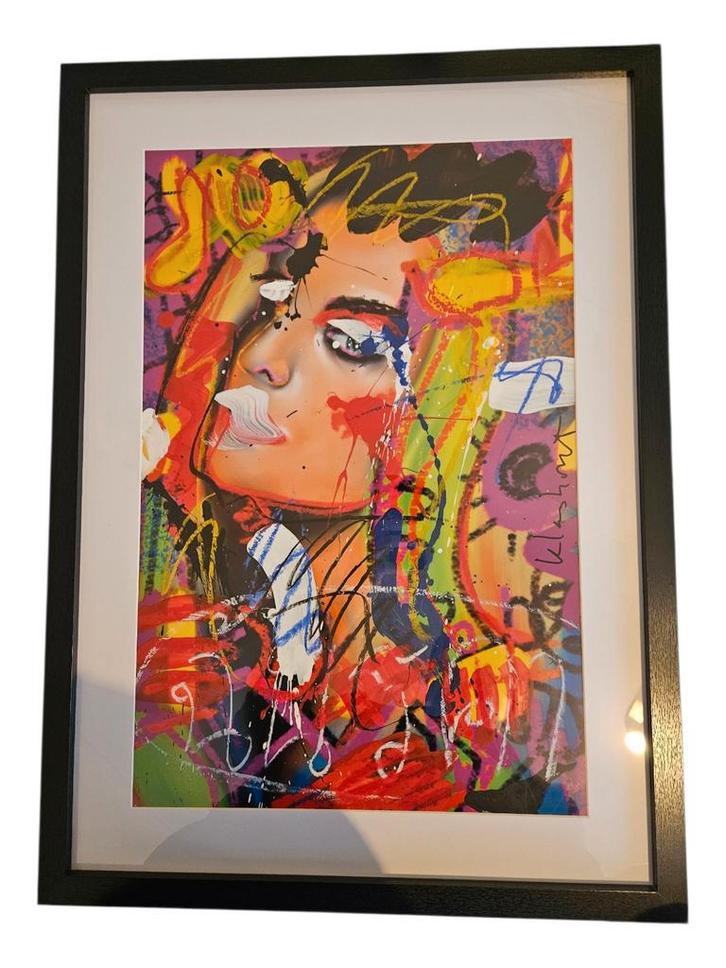 Peter Klashorst mix media, Antiek en Kunst, Kunst | Tekeningen en Foto's, Ophalen of Verzenden