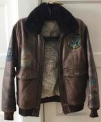 Leren piloten jas bomber (maat L), Kleding | Heren, Ophalen of Verzenden, Gedragen, Maat 52/54 (L), Bruin