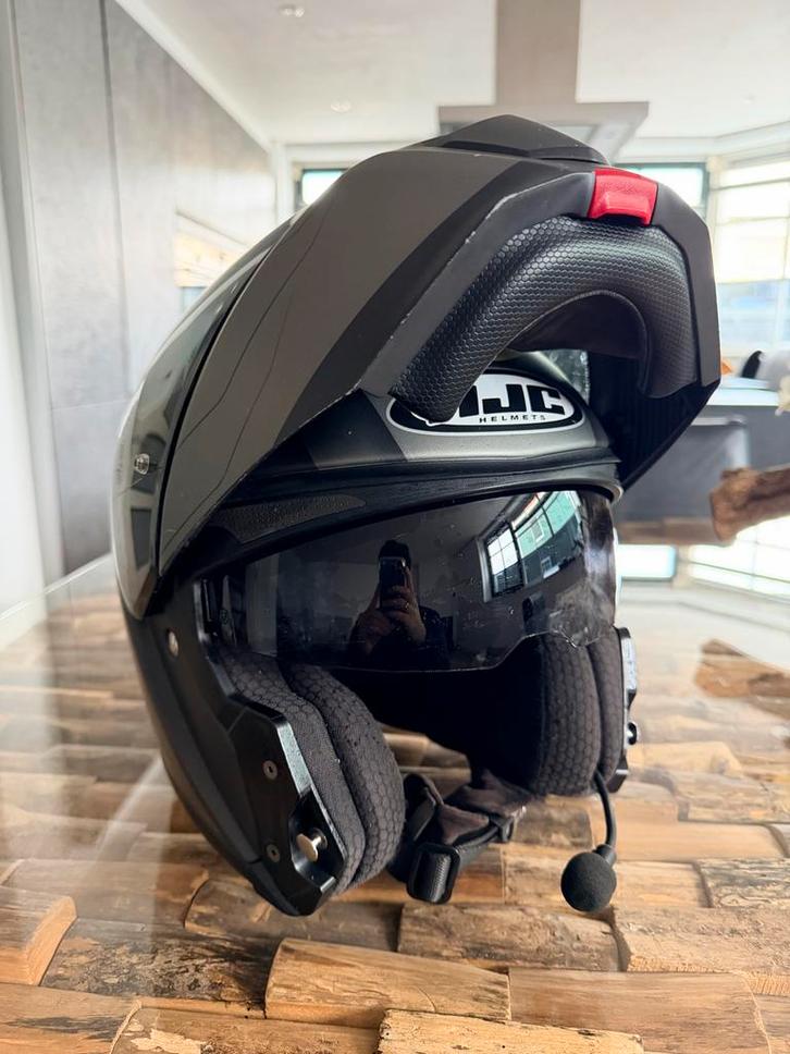 HJC RPHA 90s Helm met Cardo Freecom 4X maat L, Motoren, Kleding | Motorhelmen, Heren, Systeemhelm, L, HJC, Tweedehands, Ophalen of Verzenden