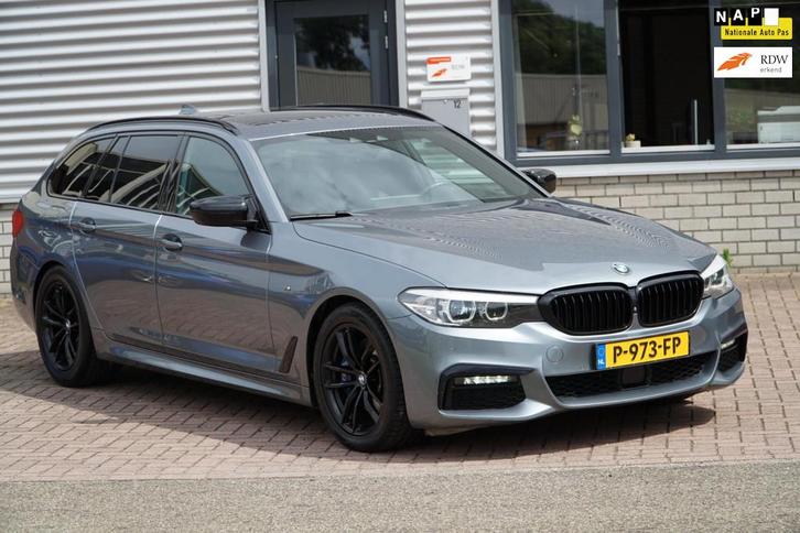 BMW 5-serie Touring 530i High Executive PANO, Auto's, BMW, Bedrijf, Te koop, 5-Serie, 360° camera, ABS, Achteruitrijcamera, Adaptive Cruise Control