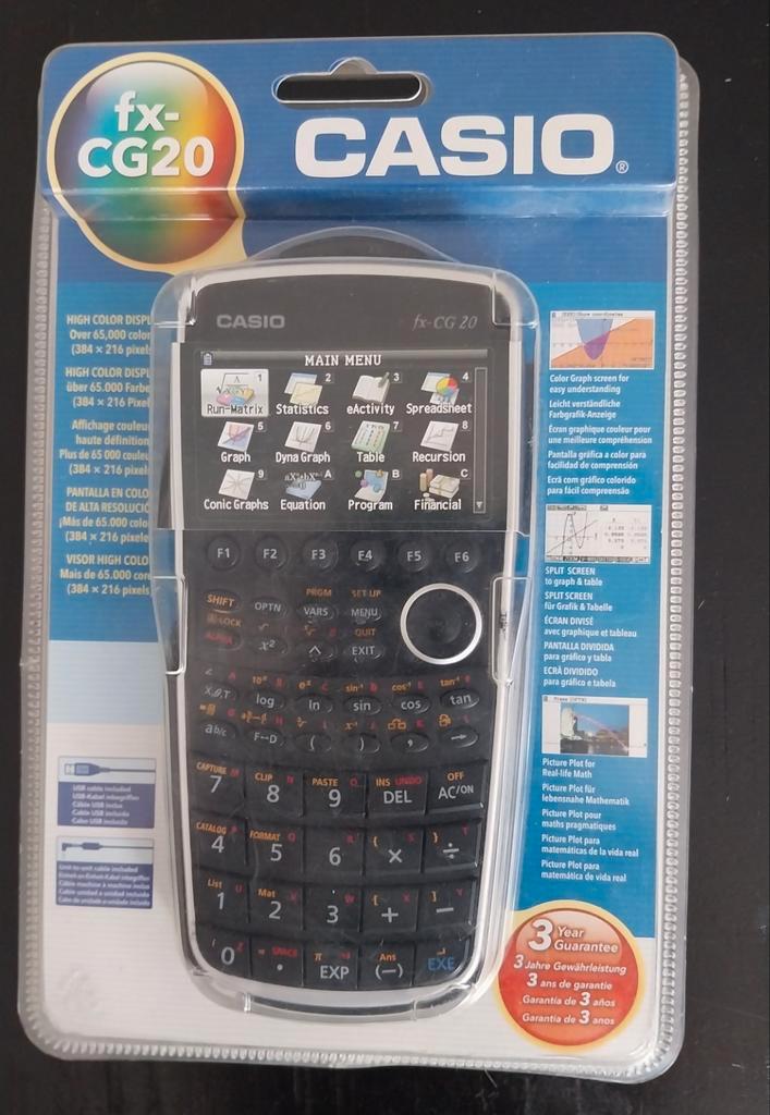 Casio FX-CG20, Diversen, Rekenmachines, Gebruikt, Grafische rekenmachine, Ophalen of Verzenden