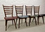 Set van 4 Teak eetkamerstoelen in Cees Braakman style, 1960s, Gebruikt, Overige kleuren, Vintage design, midcentury modern, retro, 1950s, 1960s, 1970s