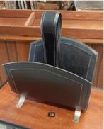 vintage lectuurbak van leer, Huis en Inrichting, Woonaccessoires | Krantenbakken en Lectuurbakken, Ophalen, ., Zo goed als nieuw
