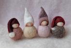 Winter kabouter popje Seizoenstafel Vrije School ook steker, Hobby en Vrije tijd, Vilt, Verzenden, Nieuw, Figuurtje(s), Wolvilt