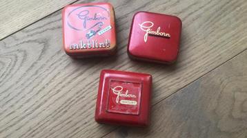 3 oude originele doosjes voor lint voor typemachine Gimborn beschikbaar voor biedingen