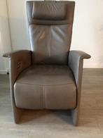 Relaxstoel Prominent, leer, tweemotorig met accu, Huis en Inrichting, Fauteuils, Ophalen, Gebruikt, Minder dan 75 cm, Leer