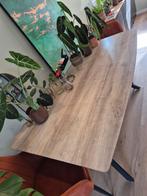 Mooie Eettafel met eikenhout fineer 160x90, Huis en Inrichting, Gebruikt, Eikenhout, 150 tot 200 cm, Vier personen