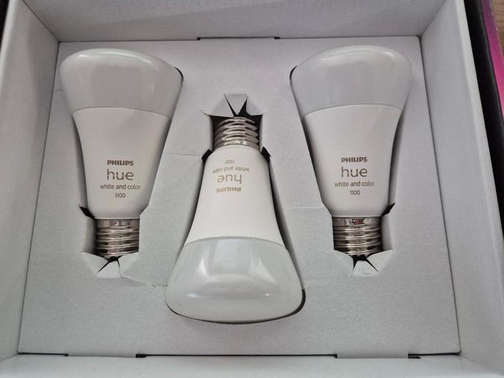 Philips Hue E27 White and color ambiance 1100 [9 STUKS], Huis en Inrichting, Lampen | Losse lampen, Nieuw, Led-lamp, Minder dan 30 watt