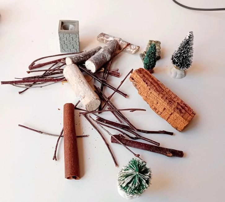 Diverse aankleding voor Kerstdorp, Diversen, Kerst, Ophalen of Verzenden