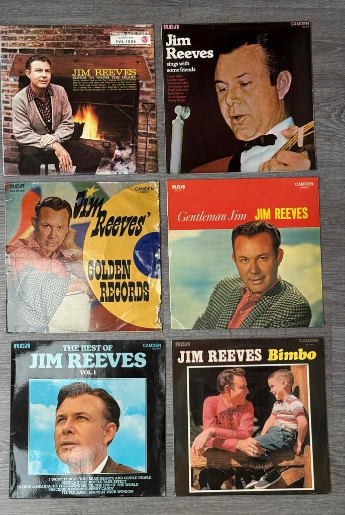 6 x Jim Reeves LP, Cd's en Dvd's, Vinyl | Country en Western, Gebruikt, 12 inch, Ophalen