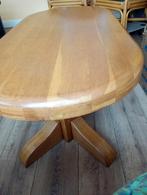 eiken salontafel, ovaal, Huis en Inrichting, Tafels | Eettafels, Ophalen, Gebruikt, 100 tot 150 cm, 50 tot 100 cm