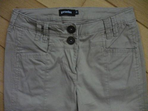 PROMISS broek zand maat 36 - nieuw -, Kleding | Dames, Broeken en Pantalons, Nieuw, Maat 36 (S), Beige, Lang, Ophalen of Verzenden