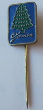 drie kerst speldjes van Jamin - zestiger jaren, Ophalen of Verzenden, Zo goed als nieuw, Overige onderwerpen, Speldje of Pin