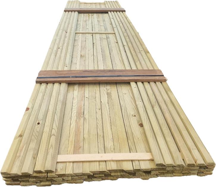 88 Geïmpregneerde latten 3.60 m lang - nr: TP620, Tuin en Terras, Palen, Balken en Planken, Nieuw, Planken, Ophalen