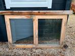 Tuinhuis kozijn met draairamen 147 x 90 cm, Ophalen, Gevelraam of Ruit, Gebruikt, 80 tot 120 cm