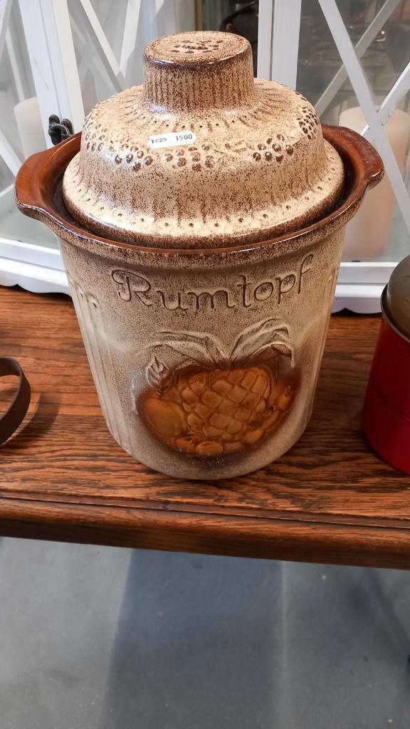 Vintage Rumtopf Pot met Deksel, Huis en Inrichting, Keuken | Keukenbenodigdheden, Gebruikt, Ophalen of Verzenden