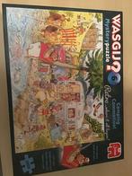 Wasgij Mystery puzzel - camping commotion 1000 stukjes, Ophalen of Verzenden, 500 t/m 1500 stukjes, Zo goed als nieuw, Legpuzzel