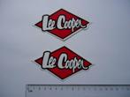 sticker LEE COOPER merk mode logo 2 x race auto motor rally, Verzamelen, Merk, Verzenden