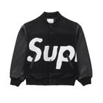 Supreme x CPFM Big Logo Chenille Varsity Jacket Black Large, Nieuw, Maat 52/54 (L), Ophalen of Verzenden, Supreme