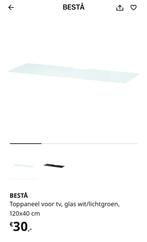 Ikea Besta bovenblad (3) 1 met én 2 zonder uitsparing kabels, Ophalen, Zo goed als nieuw